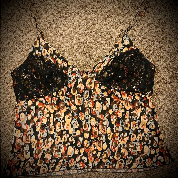 NWT! Intimately Free People Lace & Patterned Silky Cami - Picture 4 of 8